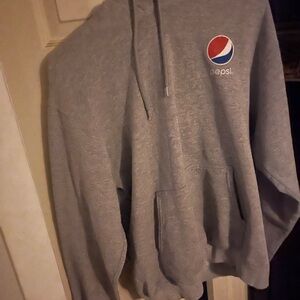 Pepsi Logo Gray Men's Hoodie size medium